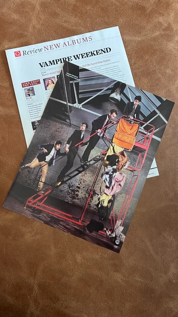 VAMPIRE WEEKEND CONTRA album review poster | 2010 Q Magazine cutting