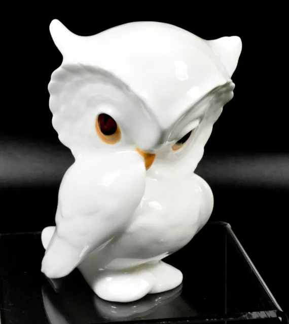 Very Cute Royal Osborne Fine Bone China Baby Owl Hiding Behind Wing Figure