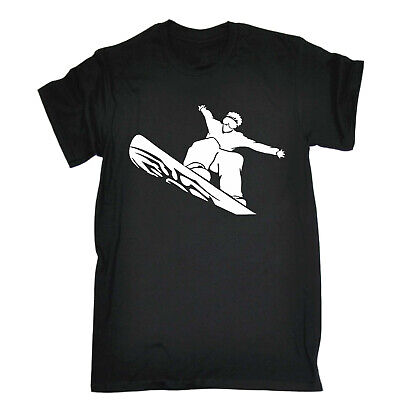 Skiing Snowboarding T-Shirt Funny Novelty Mens tee TShirt - Cool Snowboard