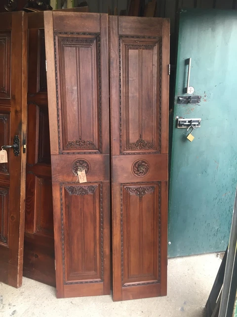 PR DOORS NICE RARE AND HAND CARVED SIZE W 79 h 191 D3 cm £375