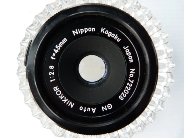 Nikon GN Auto Nikkor 45mm f/2.8 NON AI, Pancake Lens .READ