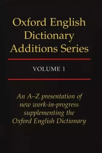 Oxford English Dictionary Additions Vol1 BOOKH NEW