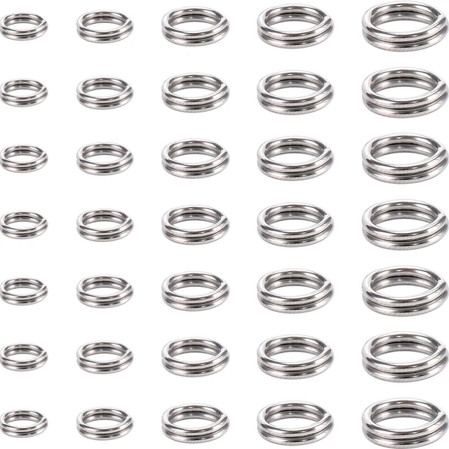 500pcs Schmuckanschließungsringe Split -Sprungringe Armband machen Fischereizube