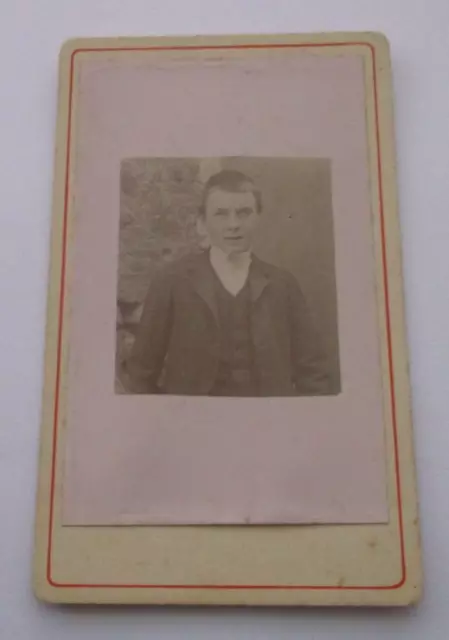 Ancienne Cdv Photographie Jeune Garcon Non Identifie