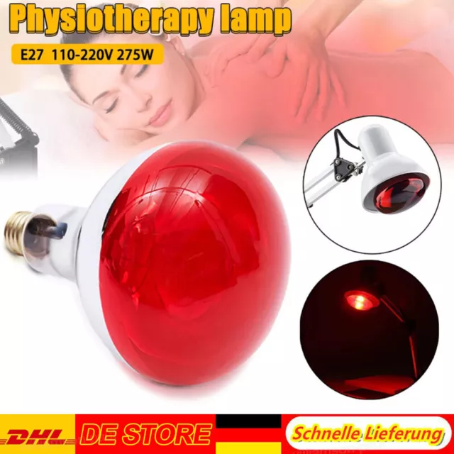1/2x Therapie Infrarot Wärmelampe Glühbirne Birne Heizung Heizstrahler Lampe