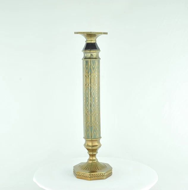 Candelero Art Deco Estilo Art Nouveau Estilo Bronce 2