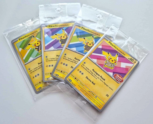 pokemon berkemeja flower promo pikachu's indonesia journey card 190/sv-p Tokyo Snack Box