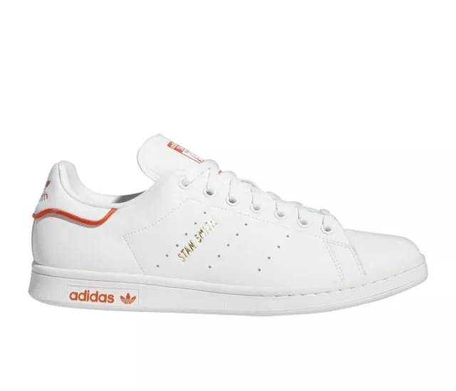 Adidas Originals Stan Smith White Orange Sneaker NEU Herren Freizeit Schuhe