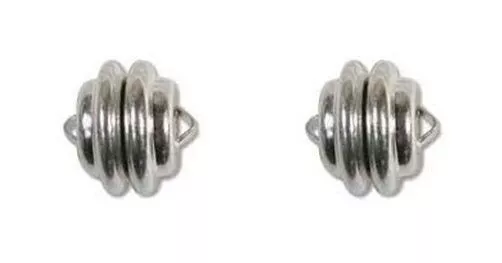 2 sets Hypo-Allergenic MAGNETIC CLASPS Mag-Lok 11x11mm No Nickel ~ Super Strong