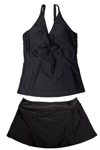 SHARK.AU LADIES Swimwear Tankini in Black Size 12, 14, 16, 18