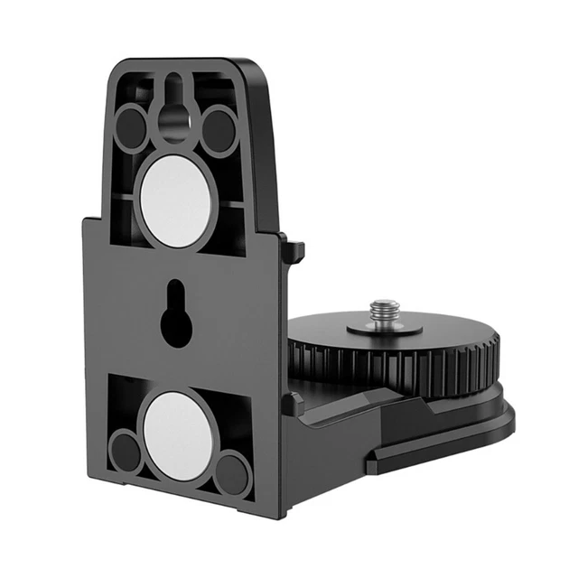 L-shape Level Adapter Magnetic Pivoting Base for Wall & Ceiling Mount 1/4" & 5/8