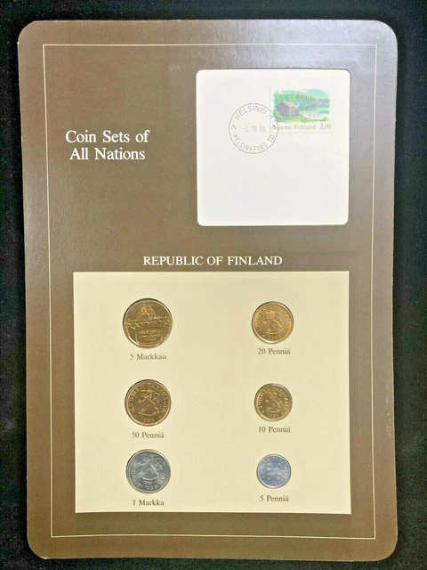 Republic of Finland Coin Sets of All Nations