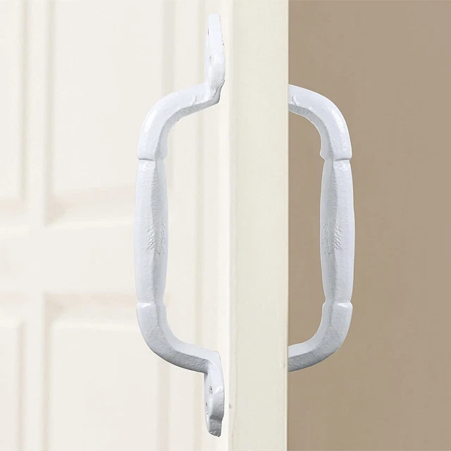 Barn Door Handle 9 Inch Cast Iron Gate Handle Rustic Metal Fence Gate Handle 4pc 3