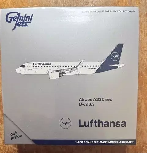 Gemini Jets 1:400 Diecast Lufthansa Airbus A320neo D-AIJA GJDLH1968 MIB