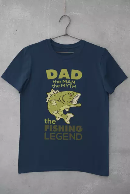 Funny Fishing T Shirt Dad The Man The Myth The Fishing Legend Fisherman Gift