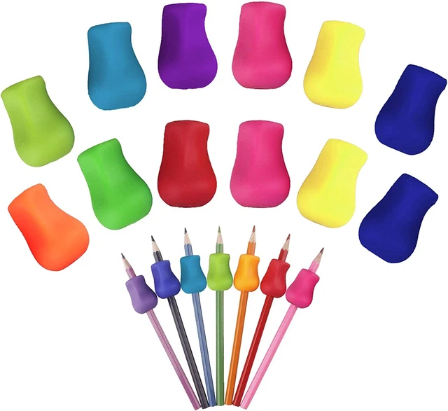 ZYNERY 12 Stück Stiftehalter Kinder, Schreibhilfe Für Stift Kinder, Stifthalter