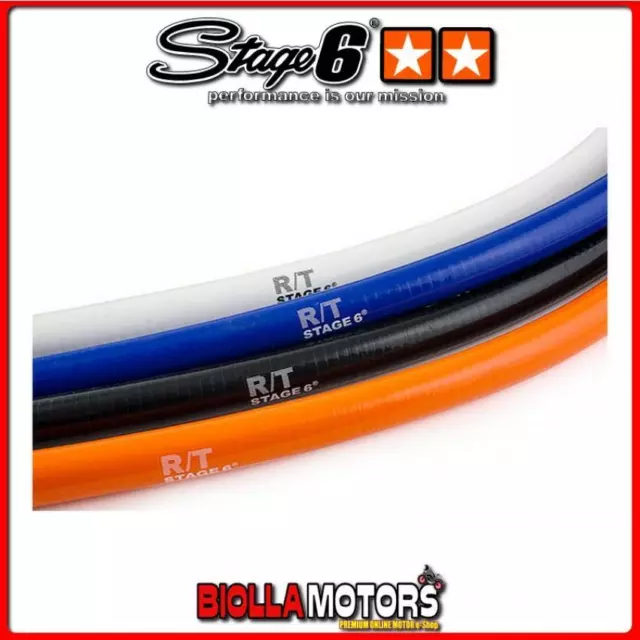 S6-01211010/BL TUBO RADIATORE SILICONICO STAGE6 R/T, CON CURVA, 15x22, BLU, 1 ME