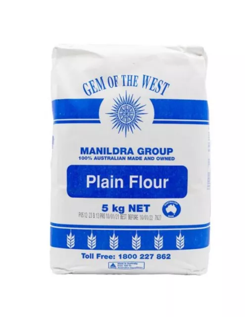 Gem Of The West Plain Flour 5kg