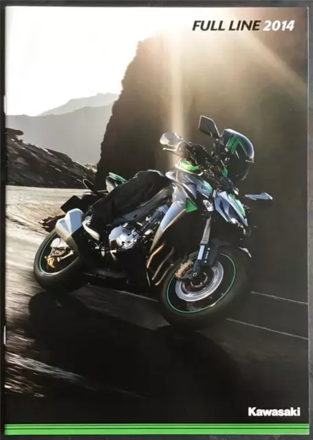 KAWASAKI FULL LINE MOTORCYCLE Brochure 2014 #E99941-2869 Super Sport SPORT ++