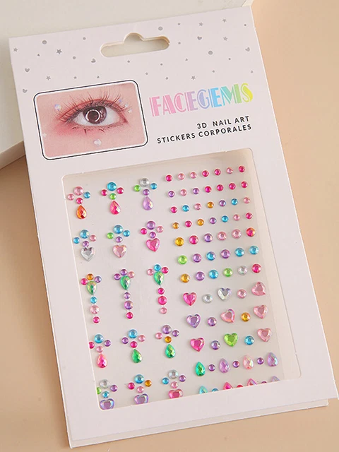 Make-Up Gesicht Schleifer Sticker Herz Form Party Dekorationen Frisch