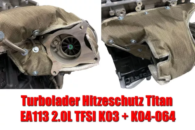 Arlows Turbowindel / Hitzeschutz für T25 Turbolader ( Titan )