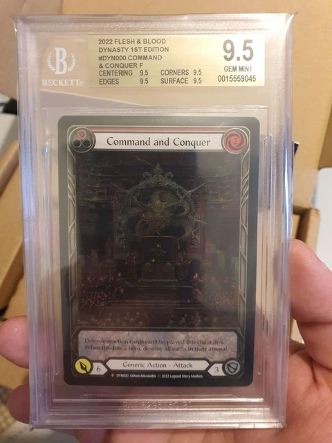 COMMAND AND CONQUER COLD FOIL - (DYN000) Flesh and Blood 9.5 GEM 