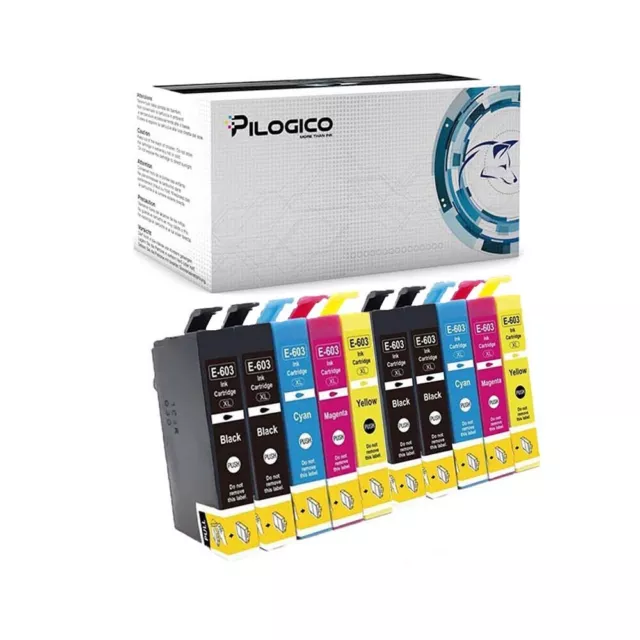 10 Cartucce 603Xl Epson Xp2100 Xp2150 Xp3100 Xp4100 Wf2820 Wf2810 Wf2830 Wf2850