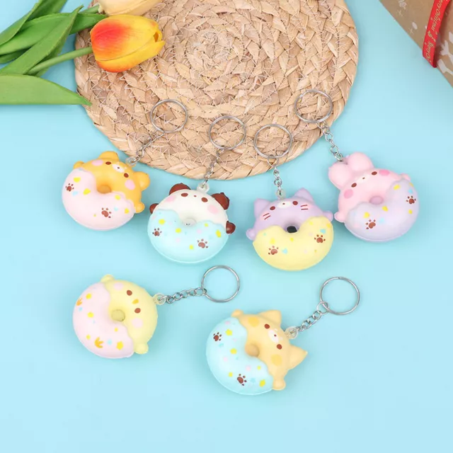 Donut Vent Pendant Slow Rebound Decompression Vent Toy Pendant Keychain Toys