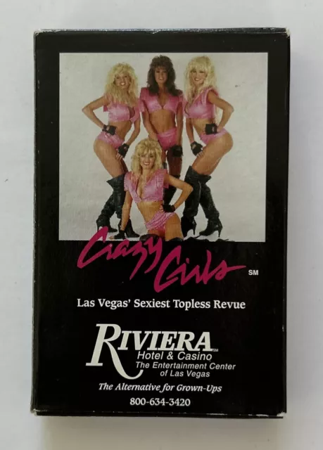 Riviera: CRAZY GIRLS “Las Vegas’ Sexiest Topless Revue” Promo Playing Cards/ NEW