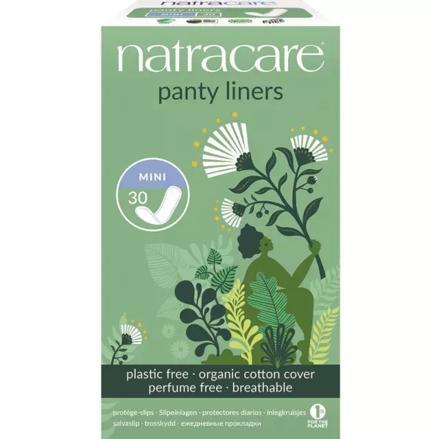 Natracare Mini Panty Liners - 30 Liners (Pack of 4)