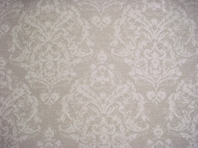 12-3/8Y Kravet Lee Jofa Sandstone Ecru Floral Linen Damask Upholstery Fabric 2