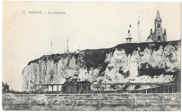 Les falaises de DIEPPE 76 Seine Maritime Normandie CPA non circulée non daté