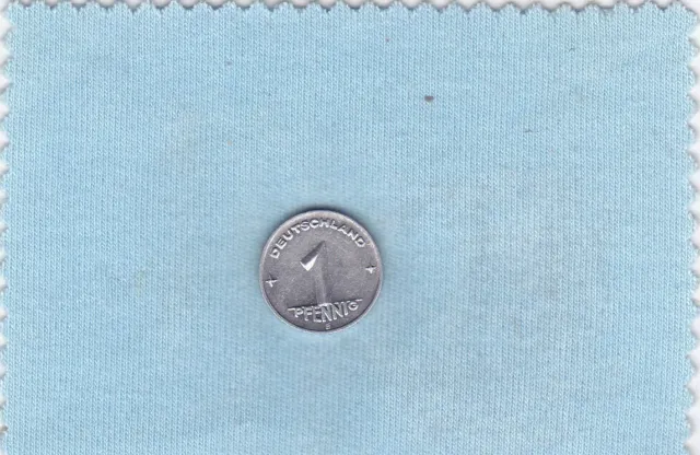 1 Pfennig DDR 1950 -E- stgl.-rar