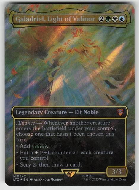 GALADRIEL, LIGHT OF Valinor (Borderless) (Surge Foil) 542 Foil
