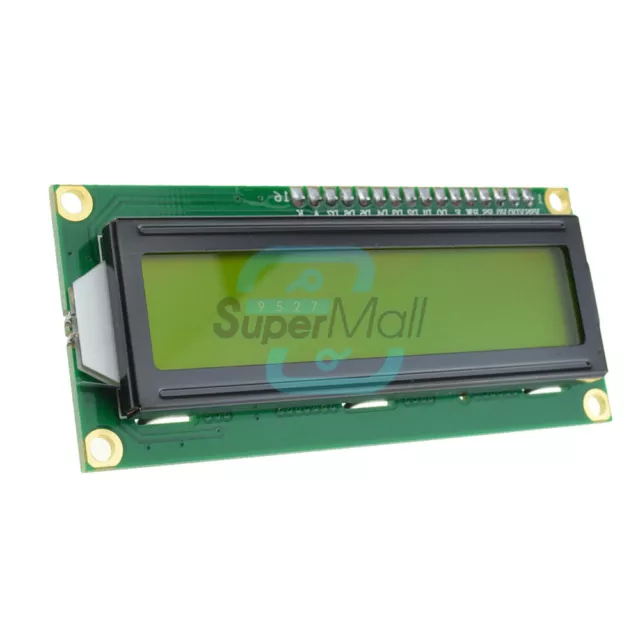 1602 16x2 Character LCD Display Module HD44780 Controller Yellow Blacklight