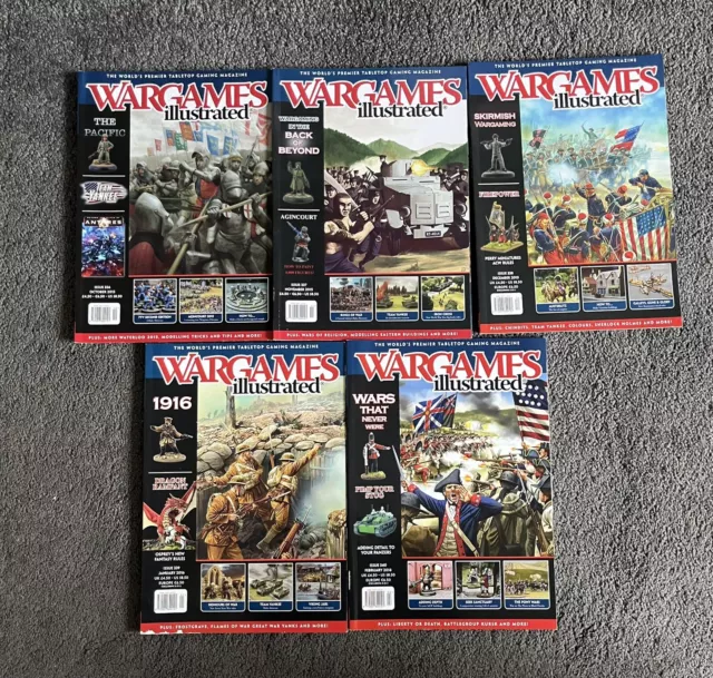 Wargames Illustrated Magazine Issues 5 riviste WI336-WI340