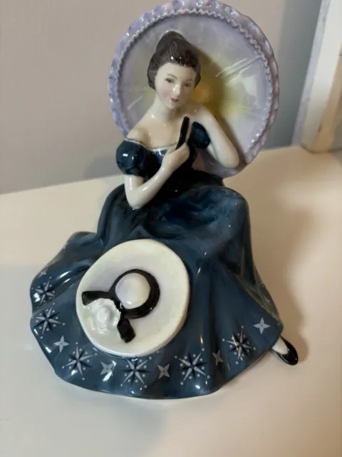 Vintage Royal Doulton PENSIVE MOMENTS Lady Figurine 1974 HN2704 Made in England