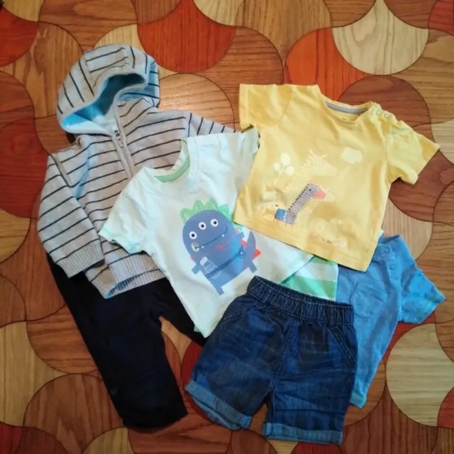 Bundle of Baby Boys clothes (7 items) 3-6 month good used condition