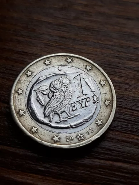 1 Euro Münze Griechenland 2002 (EYPO) Fremdprägung "S" Suomi Finnland