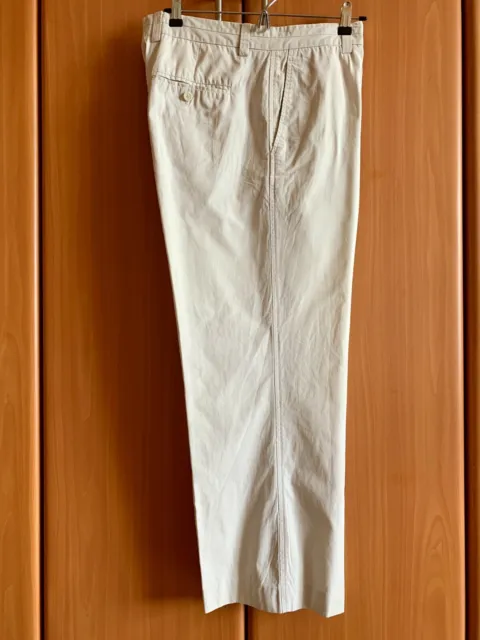 Kenneth Cole New York Men's 100% Cotton Pants Flat Front  Off White Size 36