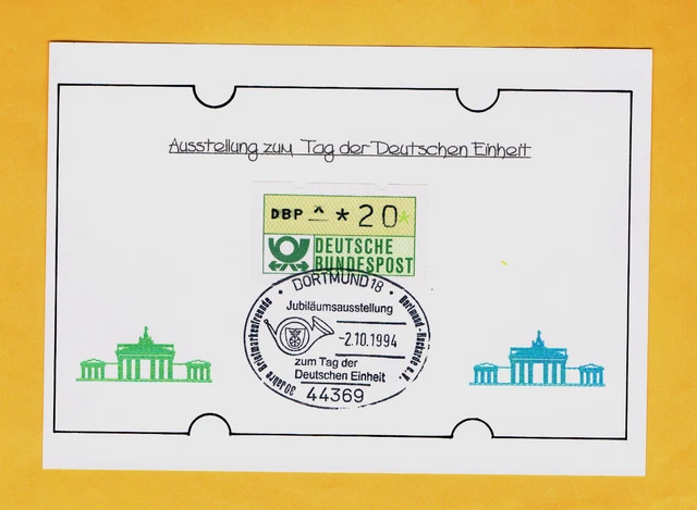 Marke mit Balken + halbem Stern sowie dej. Nr. - Erstausgabe private EK Dortmund
