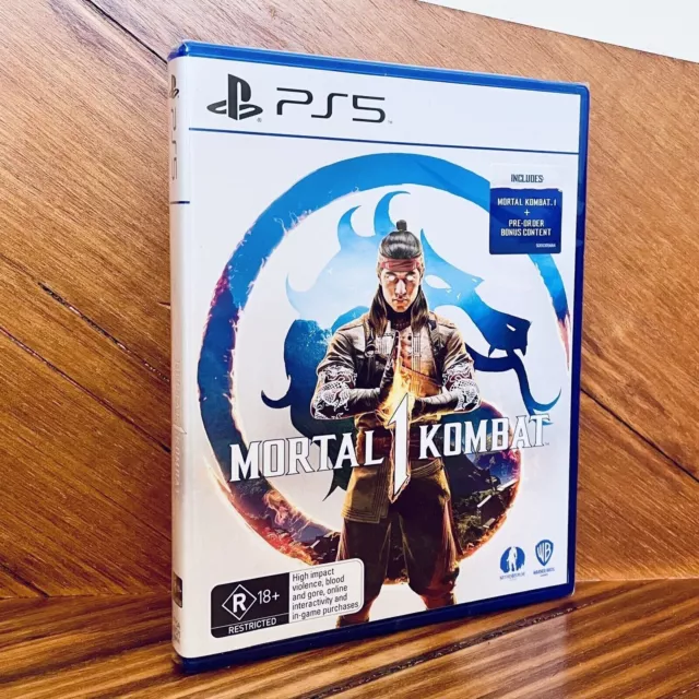 MORTAL KOMBAT 1 PS5 Game With Pre-order Bonus Content Like New