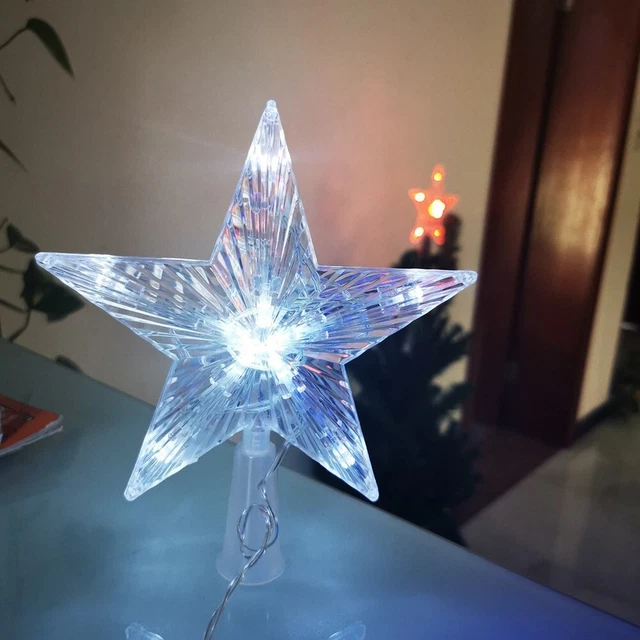 Lámpara LED Estrella Brillante Estrella Copa de Árbol Decoración 1 PIEZA Accesorios