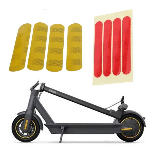 6 Adesivi Riflettenti Autoadesivi - Bianco Per Auto E Bici, Visibilità Notturna - Foto 6