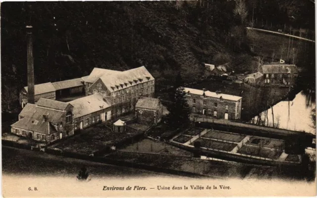 CPA Environs de flers .- Usine dans la vallee dela vere (195986)