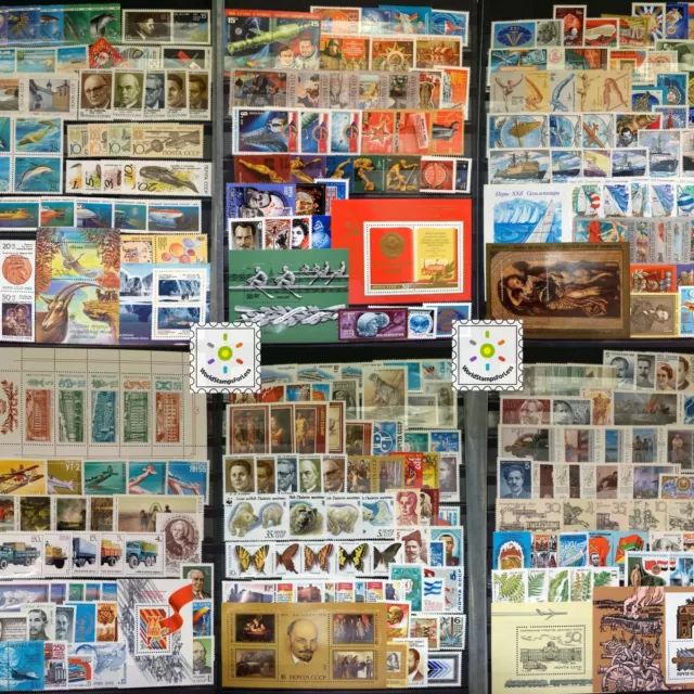Stamp Collection Russia MNH - 400 Different Stamps in Full Sets & Singles
