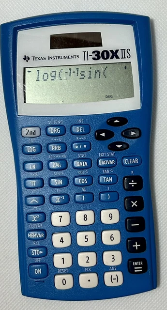 Texas Instruments TI-30X IIS Two-Line Scientific Calculator - Blue