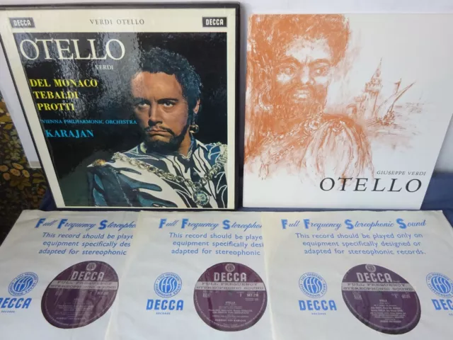 WBg ED1/2 VERDI - OTELLO 3LP BOX, Vienna P/O, Karajan, DECCA SET 209-11