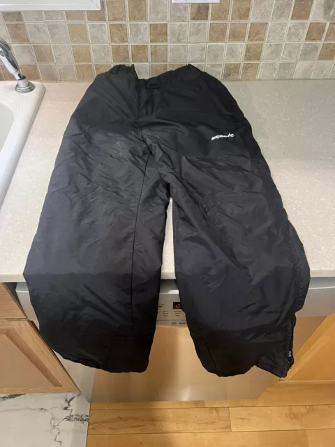 SkiGear Ski Gear Snow Pants Kids Black Medium 10-12 Youth