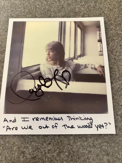 Autographed Taylor Swift 1989 Polaroid